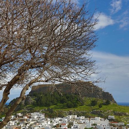 Little Lindos Sea View Studios Bagian luar foto